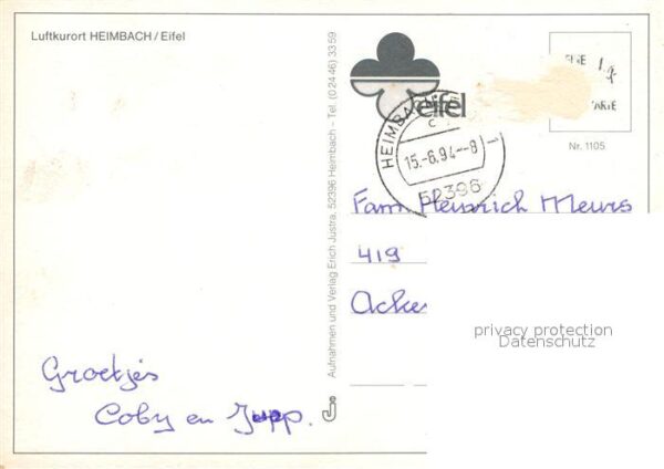 Heimbach Eifel Fliegeraufnahme mit Kirche und Schloss – Bild 2