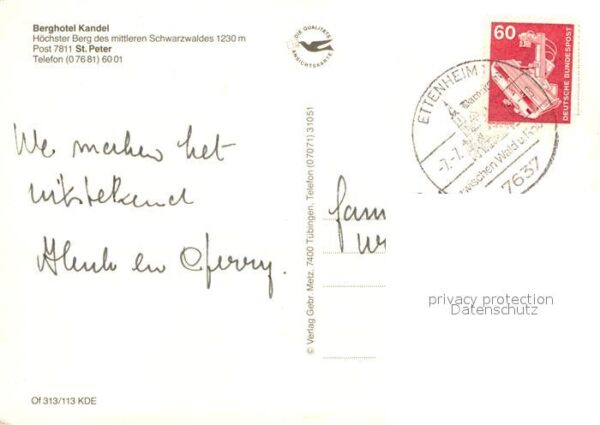 St Peter Schwarzwald Berghotel Kandel Drachenflieger – Bild 2
