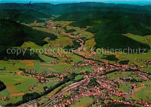 Baiersbronn Schwarzwald Fliegeraufnahme