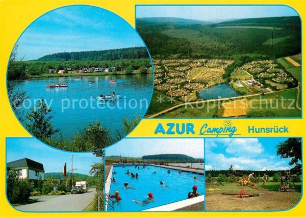 Reinsfeld Hunsrueck Azur Camping Fliegeraufnahme Schwimmbad