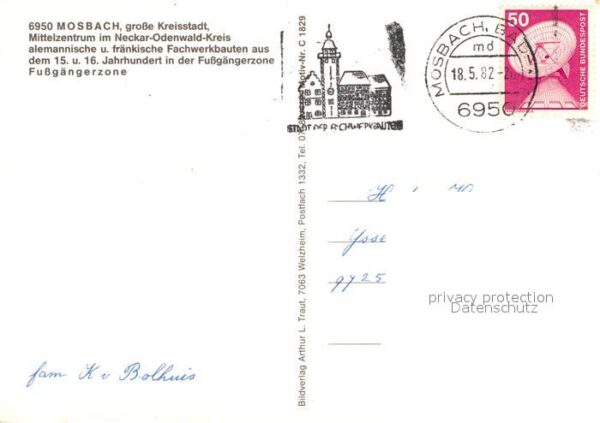Mosbach Baden Fachwerkhäuser Fussgängerzone – Bild 2