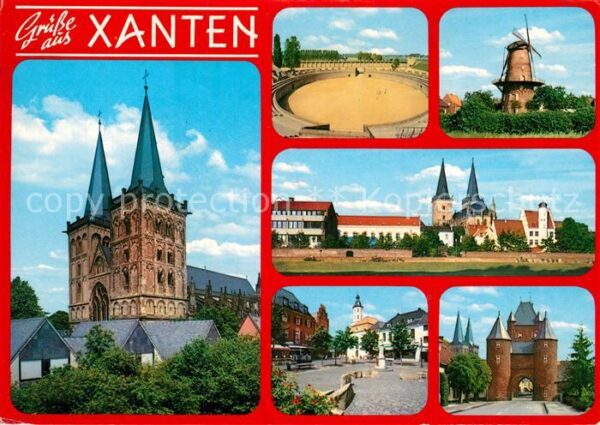 Xanten Kirche Arena Mühle Marktplatz Stadttor