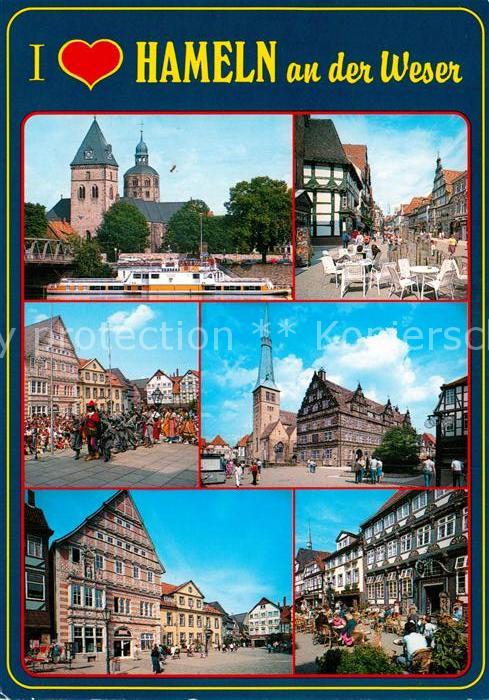 Hameln Weser Rattenfängerstadt Teilansichten