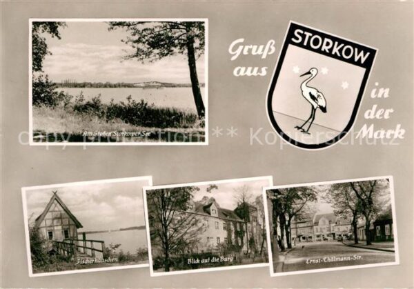 Storkow Mark Grosser Storkower See Fischerhäuschen B