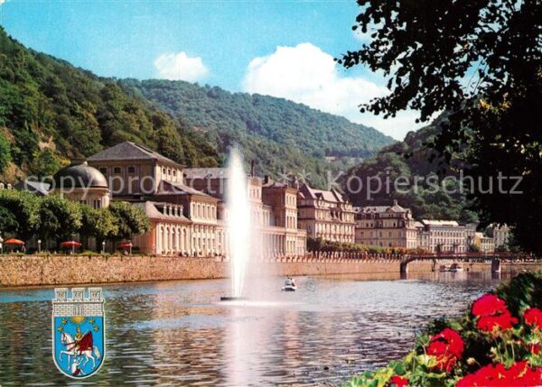 Bad Ems Fontäne auf der Lahn