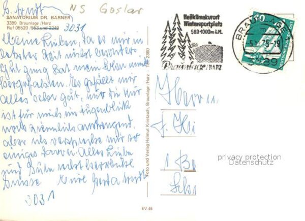 Braunlage Sanatorium Dr Barner – Bild 2