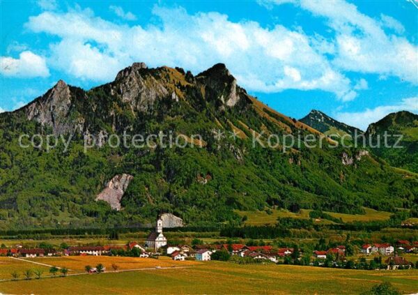 Flintsbach Inn mit Heuberg und Spitzstein