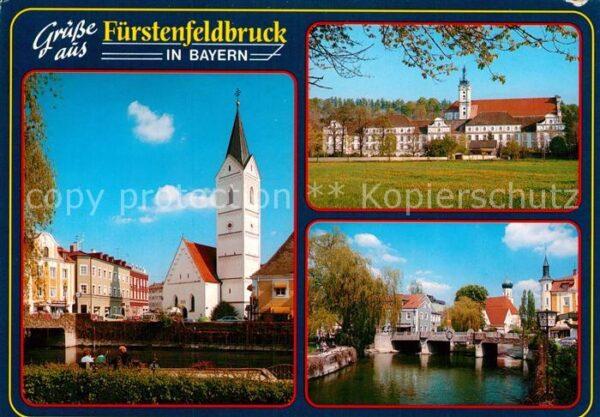 Fuerstenfeldbruck Kirche Partie an der Amper