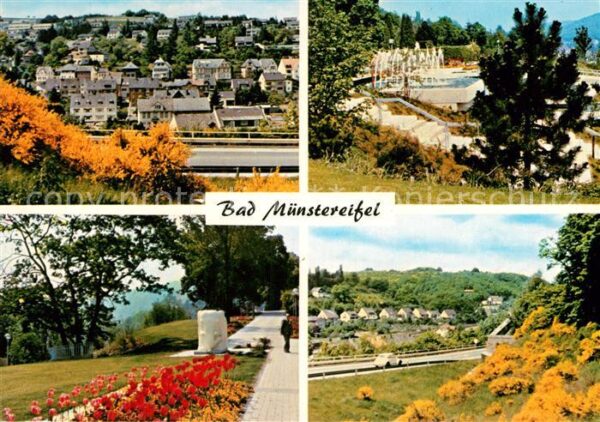 Bad Muenstereifel Panorama Hubertusweg und Kuranlagen
