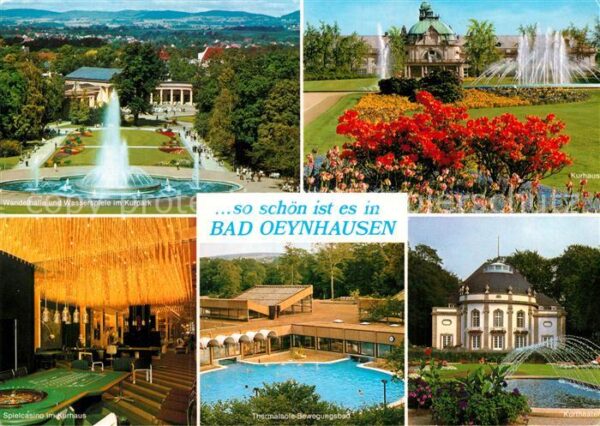 Bad Oeynhausen Wandelhalle Wasserspiele Kurpark Kurhau