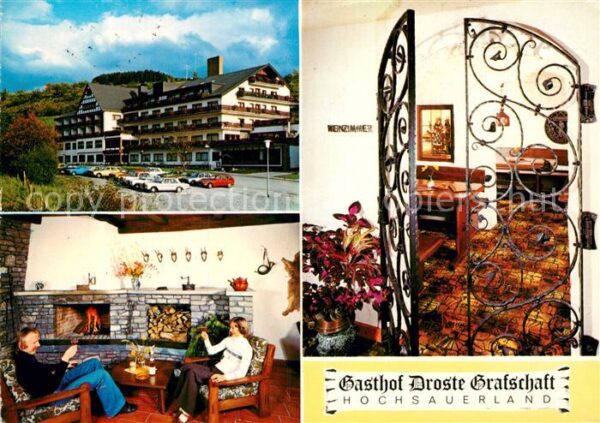 Grafschaft Sauerland Gasthof Droste Kaminzimmer Weinzimmer