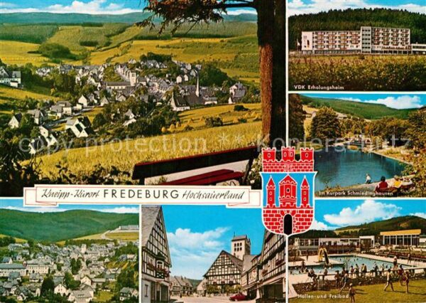 Fredeburg Schmallenberg Panorama VDK Erholungsheim Kurpark Hall