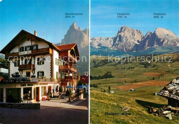 Seis Schlern Seiser Alpe Langkofel Plattkofel Santne