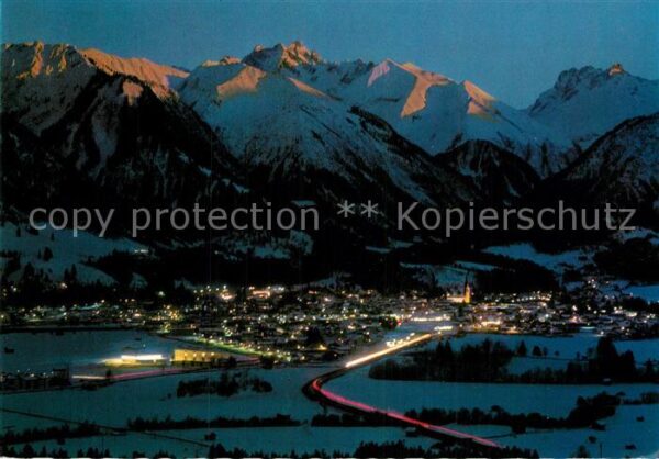 Oberstdorf Fliegeraufnahme mit Riffenkopf M?rzle K