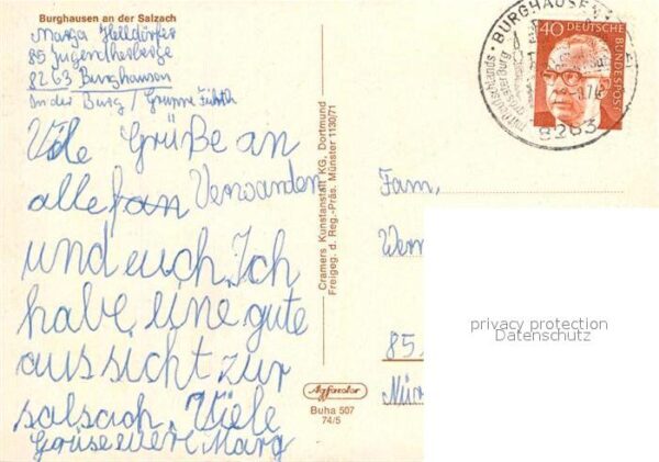 Burghausen Salzach Fliegeraufnahme Flusspartie – Bild 2