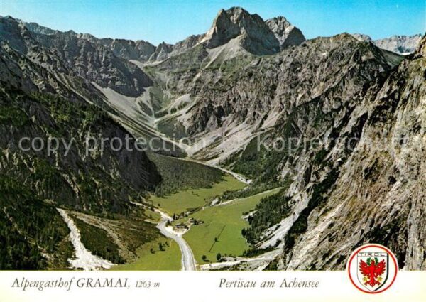 Pertisau Achensee Alpengasthof Gramai Fliegeraufnahme