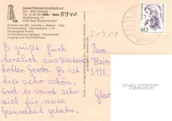 Bad Westernkotten Sanatorim Solequelle Hallenbad – Bild 2