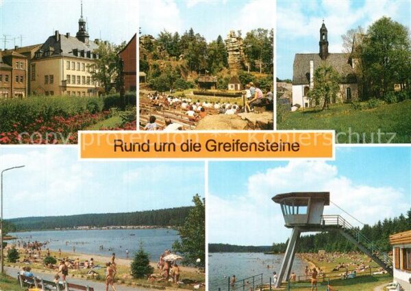 Ehrenfriedersdorf Erzgebirge Rund um die Greifensteine Freibad Natur