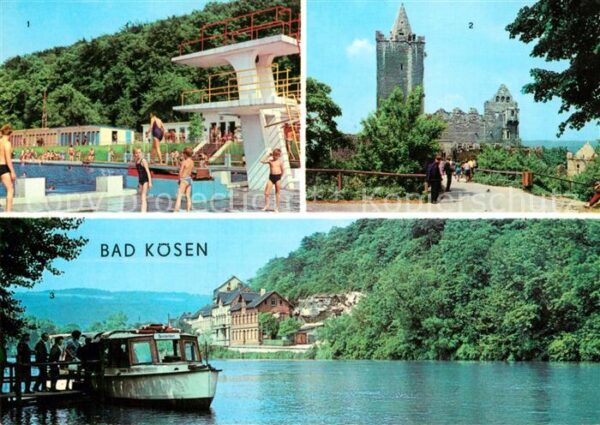 Bad Koesen Schwimmbad der Jugend Rudelsburg Anlege