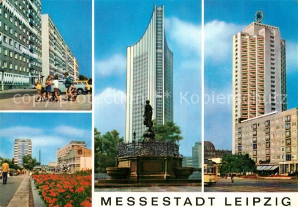 Leipzig Sachsenplatz Hochhaus-Karl-Marx-Univers