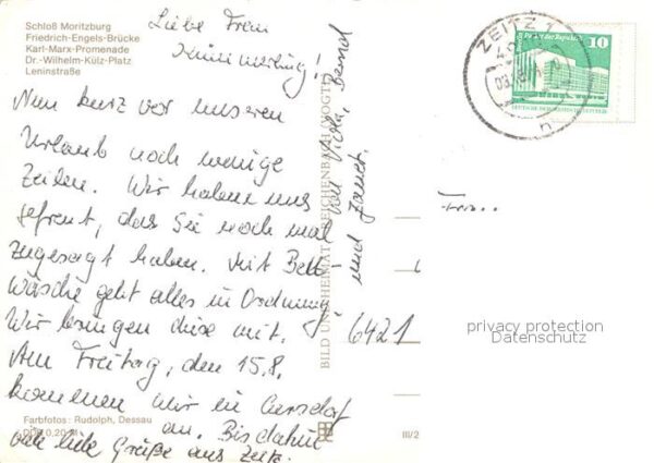 Zeitz Schlo? Moritzburg Friedrich Engels-Br?c – Bild 2