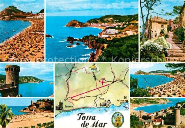 Tossa de Mar Str?nde Fliegeraufnahme