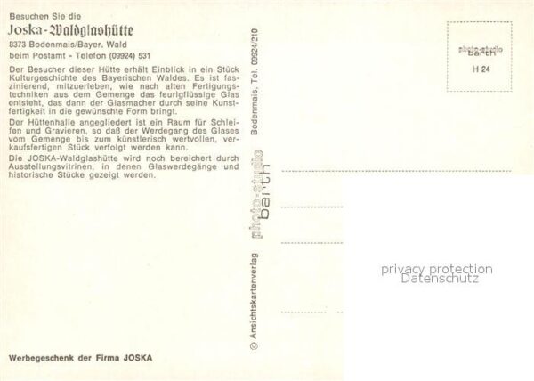 Bodenmais Joska Waldglash?tte Glasbl?ser – Bild 2