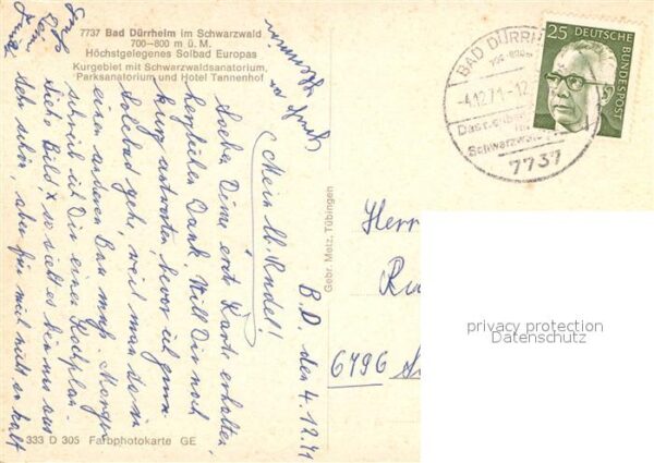 Bad Duerrheim Solbad Kurgebiet Schwarzwaldsanatorium – Bild 2