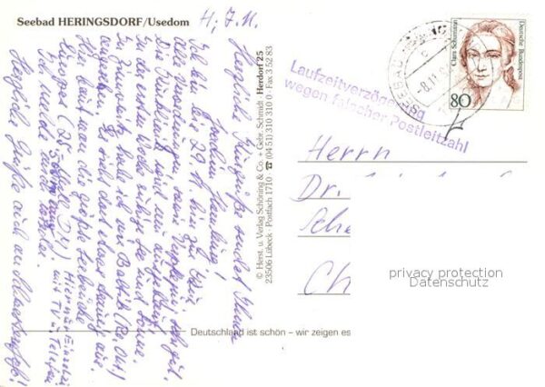 Heringsdorf Ostseebad Usedom Fliegeraufnahme mit Strand – Bild 2