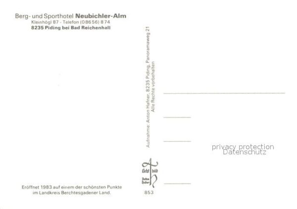 Bad Reichenhall Pidign Sporthotel Neubichler-Alm – Bild 2