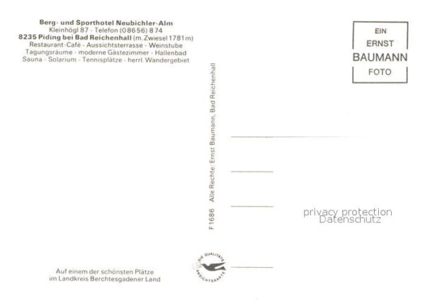 Bad Reichenhall Piding Sporthotel Neubichler Alm – Bild 2