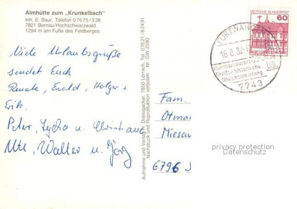 Bernau Schwarzwald Almh?tte zum Krunkelbach Feldberg – Bild 2