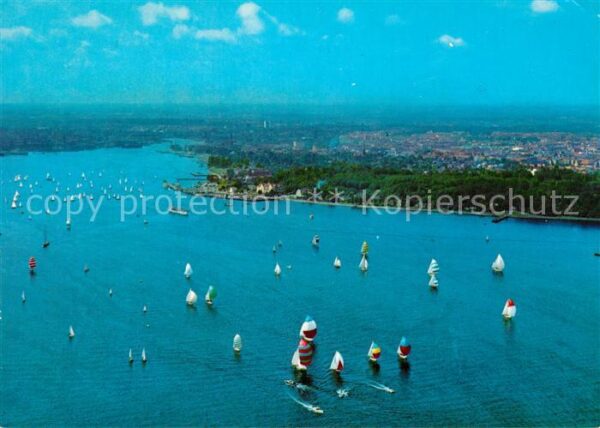 Kiel Fliegeraufnahme Segelregatte auf der F?