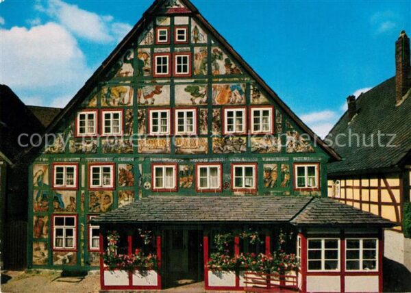 Schwalenberg Gasthaus K?nstlerklause Fachwerk Wandma