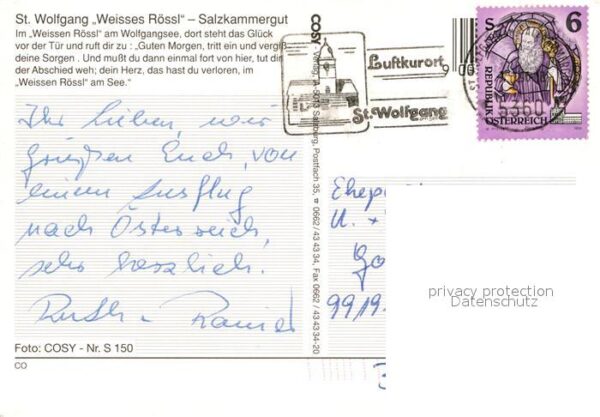 St Wolfgang Salzkammergut Weisses R?ssl am Wolfgangsee – Bild 2