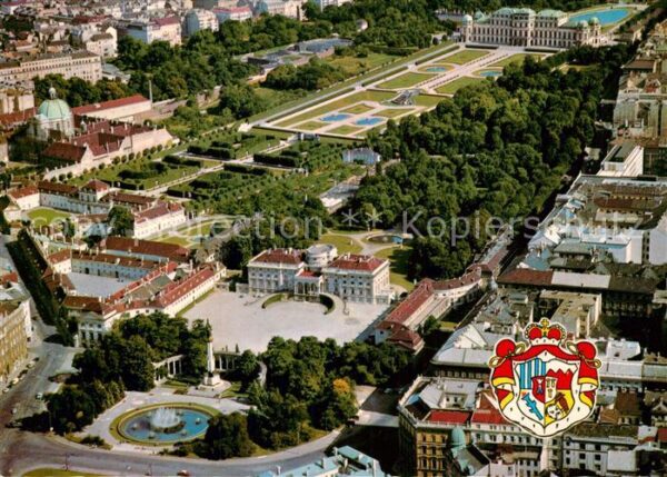 Wien Fliegeraufnahme mit Hotel im Palais Sch