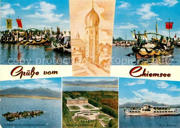 Prien Chiemsee Fronleichnam Prozession Schlo?-Herrench