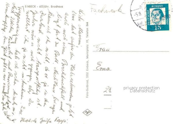 Einbeck Niedersachsen Brodhaus Fachwerk – Bild 2