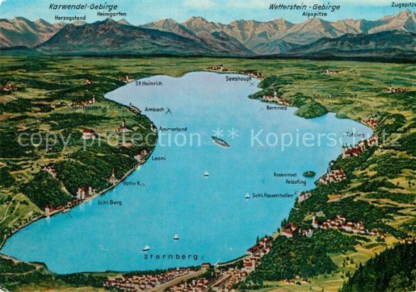 Starnberg Panoramakarte