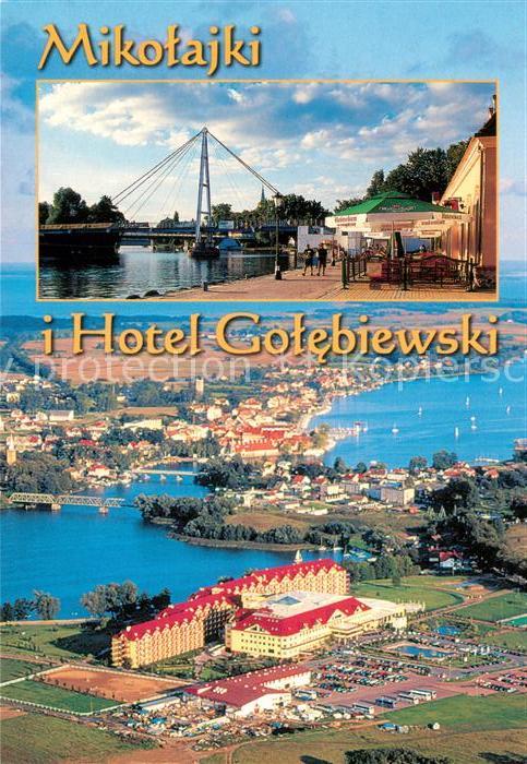 Mikolajki Ostpreussen Fliegeraufnahme Hotel Gotebiewski
