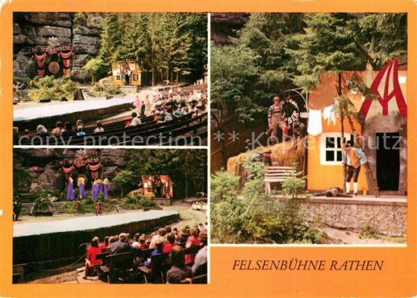 Rathen Saechsische Schweiz Felsenb?hne
