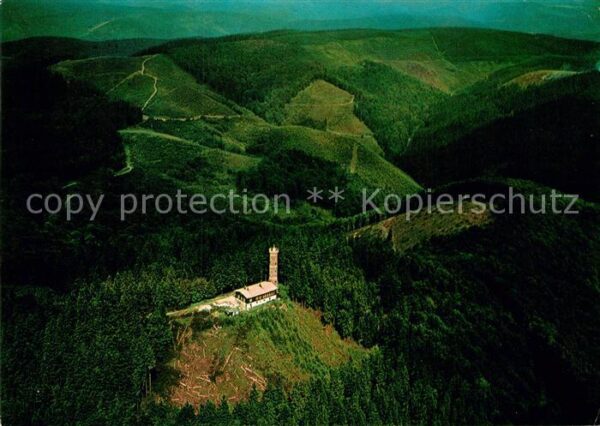 Harz Region Fliegeraufnahme Wanderhütte Großer Knol