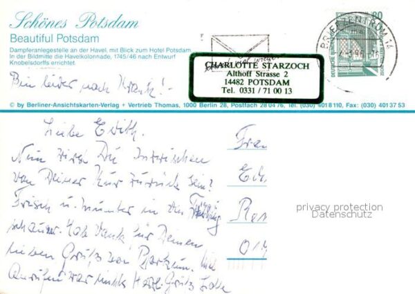 Potsdam Dampferanlegestelle Hotel Potsdam – Bild 2