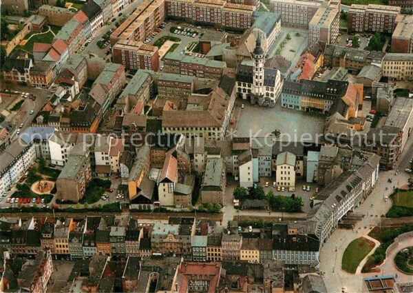 Gera Fliegeraufnahme Innenstadt Rathaus