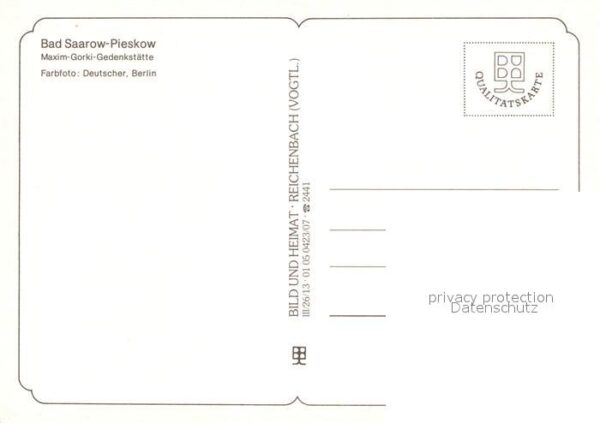 Pieskow Bad Saarow Maxim Gorki Gedenkstätte – Bild 2