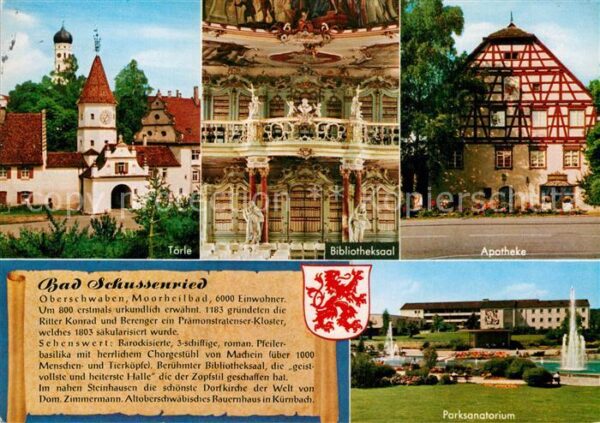 Bad Schussenried Törle Apotheke Bibliotheksaal Parksanat