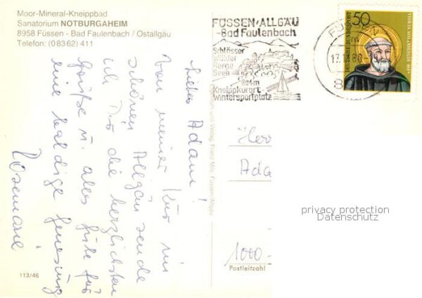 Bad Faulenbach Sanatorium Notburgaheim – Bild 2