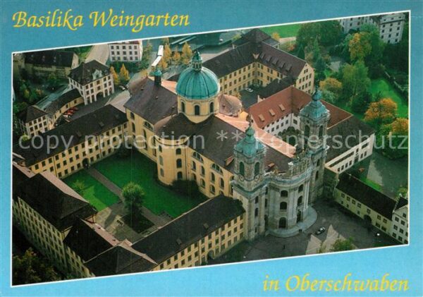 Weingarten Wuerttemberg Fliegeraufnahme Basilika