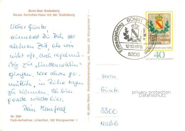 Bad Godesberg Neues Aennchen Haus Godesburg – Bild 2