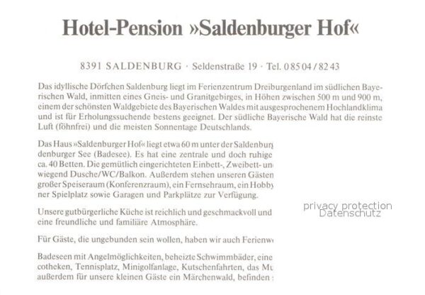 Saldenburg Saldenburger Hof – Bild 2